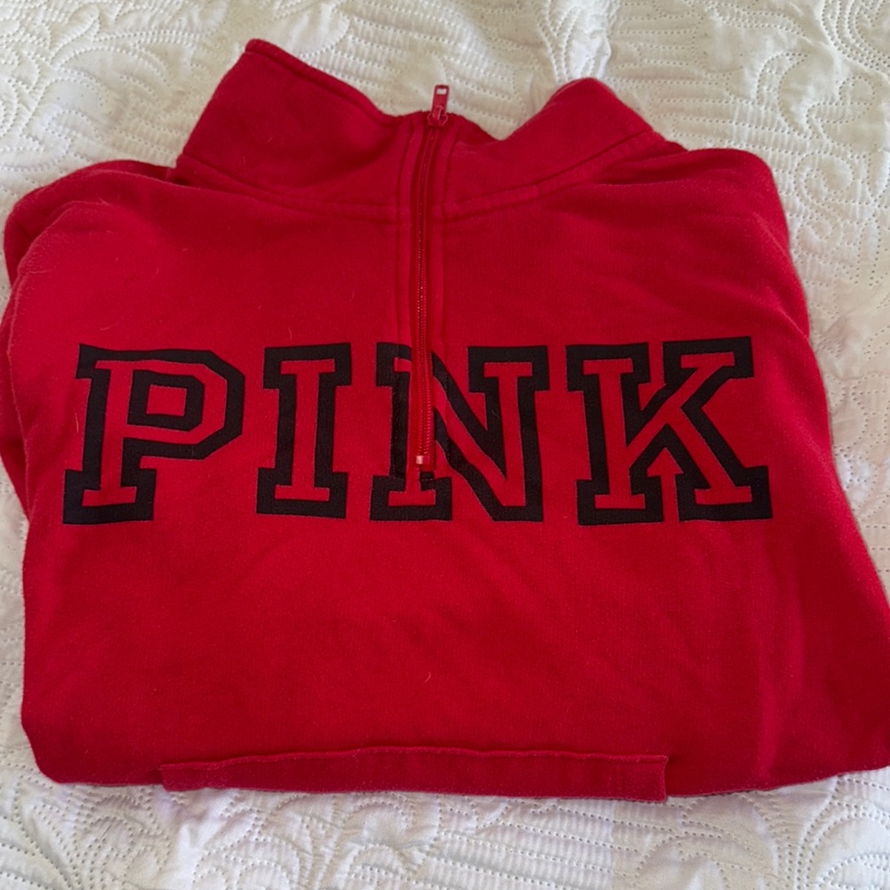 Victoria's Secret Pink Red Pullover